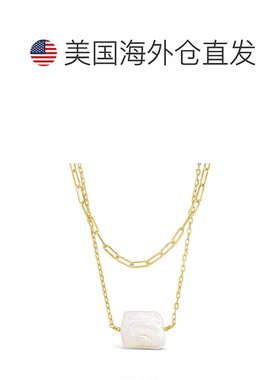 1h可退 【美国直邮】sterling forever 通用 项链珍珠巴洛克吊坠