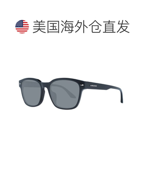 自营Longines Plastic Men's Sunglasses - black 美国奥莱直发