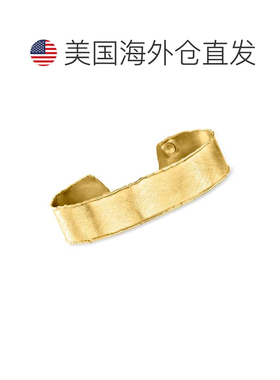 自营Ross-Simons Italian 18kt Gold Over Sterling Cuff Bracele