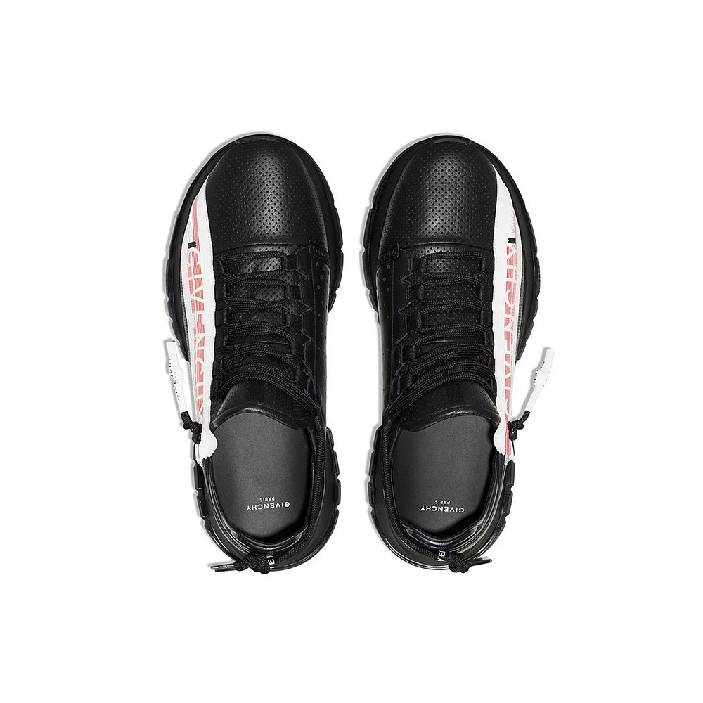 FFRONTEE探物美国站香港直发givenchy纪梵希男士黑色小牛皮透气运动鞋BH003MH0UB0010