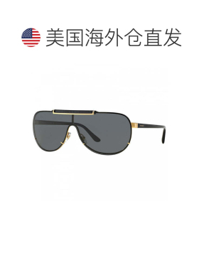 自营Versace Sunglasses Shield Semi Rim, Silver Frame And Lig