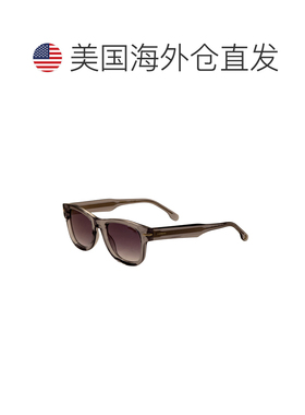 自营 Carrera男式50mm灰色太阳镜-透明灰色 美国奥莱直发卡雷拉