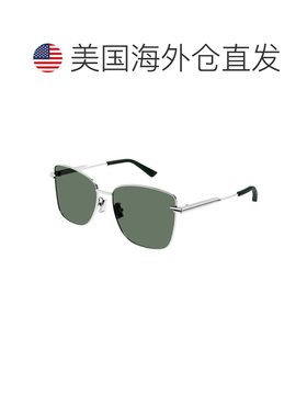 自营bottega venetaBV1237S 003银色/绿色-银色 美国奥莱直发