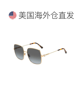 自营Jimmy Choo Sunglasses Square Full Rim, Rose Gold Frame A