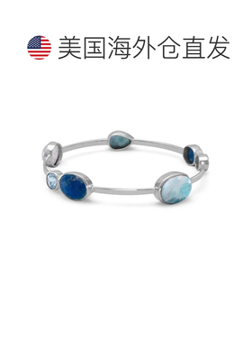 自营 liv oliver纯银多宝石手镯手链 - 银 美国奥莱直发水晶