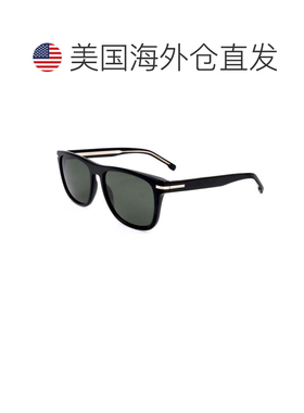 自营Hugo Boss男士55mm太阳镜BOSS1626-S-807-55-黑色 美国奥莱直