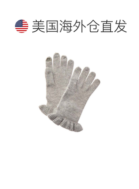 美国直邮自营sofiacashmereSofifacashmere触摸屏羊绒手套-灰色
