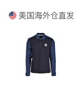 自营Bikkembergs Cotton Polo Men's Shirt - blue 美国奥莱直发