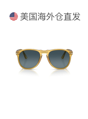 自营persol米色PO9649S赛璐珞飞行员太阳镜-灰色 美国奥莱直发