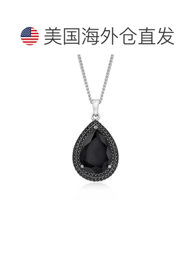 自营Ross-Simons 925 银黑色尖晶石吊坠项链 - 黑色 美国奥莱直发