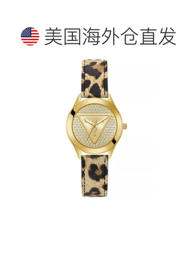 自营Guess Women's Glitz Plaque Gold Dial Watch - gold 美国奥