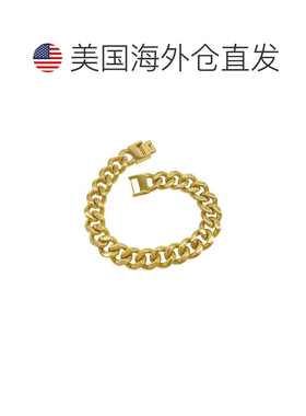 自营 adornia抗锈蚀 14k 镀金厚古巴链 - 金色 美国奥莱直发手链
