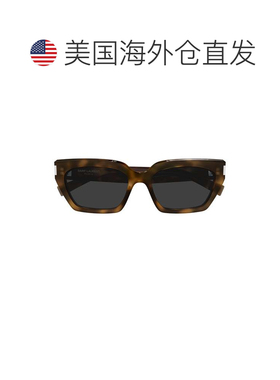 自营saint laurentSl 826 Page Tortoiseshell Geometric Sunglas