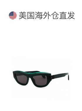 自营Palm Angels Sunglasses Cat Eye Full Rim, Grey Frame And