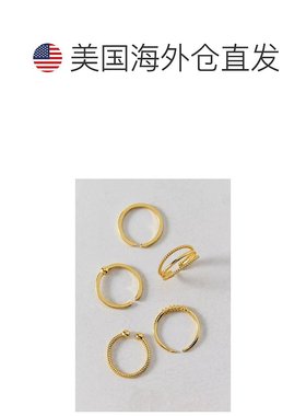 1h可退 【美国直邮】urban outfitters  戒指叠戴简约