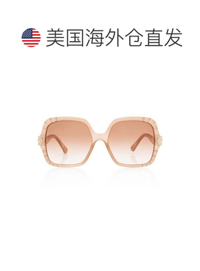 自营Chloe Scalloped Square Vera Sunglasses - pink 美国奥莱直