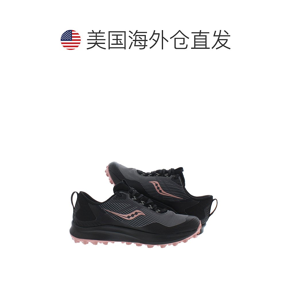 美国直邮Saucony索康尼女士运动鞋Peregrine 12训练鞋黑色经典 - 图1