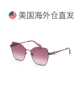 自营Longchamp Women's 58 mm Red Sunglasses - metallic burgun