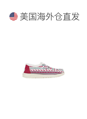 自营Women's Hey Dude Wendy Holiday Cheers白色/红色43009-119-