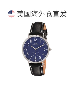 自营Porsamo Bleu Men's Rowan Genuine Leather Band Watch 1471