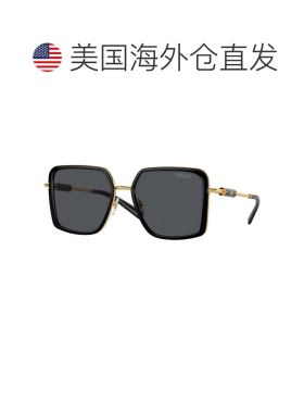 自营Versace方形全边太阳镜，黑色镜架和深灰色镜片Ve2261100287-