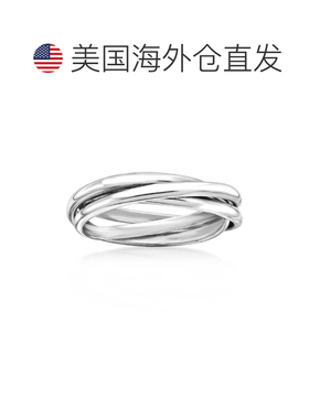 自营Ross-Simons Italian Sterling Silver Rolling Ring - white