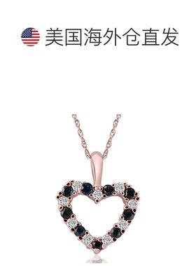 自营 pompeii31/2 克拉 14k 白金、黄金或玫瑰金蓝色蓝宝石和钻石