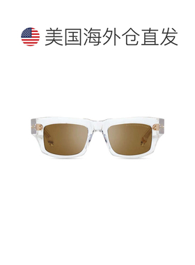 自营ditaCosmohacker Bold Rectangular Sunglasses with Transpa
