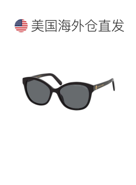 自营Marc Jacobs太阳镜猫眼全边框，黑色镜框和灰色镜片Marc554/s