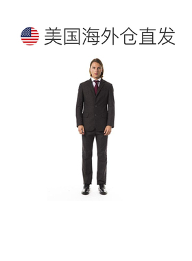 自营BYBLOS Cotton Two-Piece Men's Suit - brown 美国奥莱直发