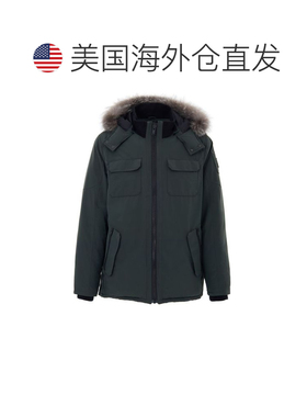 自营Moose Knuckles Nylon Men's Parka - green 美国奥莱直发