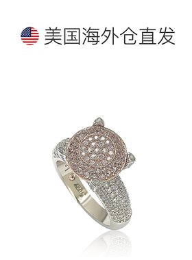 自营Suzy Levian Sterling Silver Pave Yellow Cubic Zirconia R