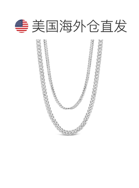 自营 sterling foreverEveryday 分层式马衔索项链 - 银白色 美国