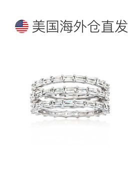 自营Ross-Simons CZ Jewelry Set: 3 Rings in Sterling Silver -