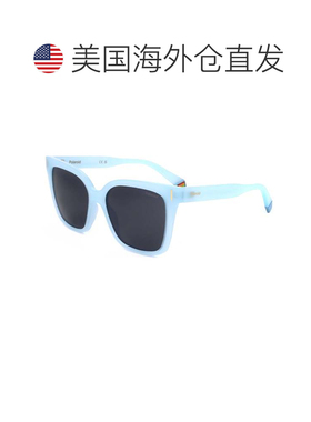 自营polaroid宝丽来女士54毫米蓝色偏光太阳镜PLD6192-s-MVU-54-