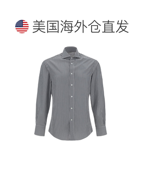 自营Brunello Cucinelli Cotton Pattern Men's Shirt - bicolor
