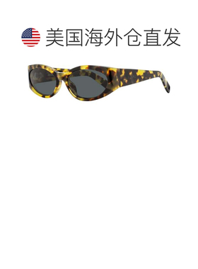 自营Jacquemus Women's Ovalo Sunglasses JAC4S 009 Tortoise 55