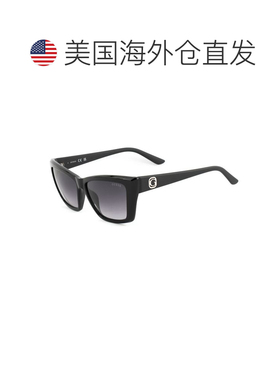 自营Guess Resin Women's Sunglasses - black 美国奥莱直发