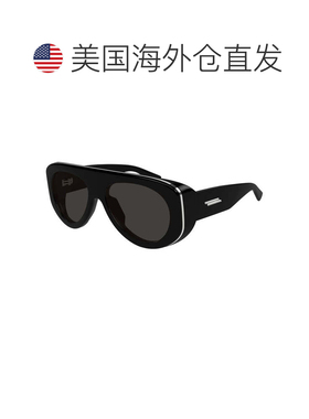 自营bottega venetaBV1362S 001闪亮黑色/灰色-闪亮黑色 美国奥莱