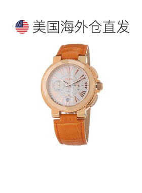 自营Folli Follie Leather Dress Women's Watch - orange 美国奥