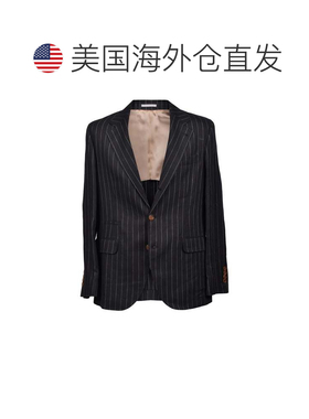 自营Brunello Cucinelli Linen Men's Clothing - black 美国奥莱
