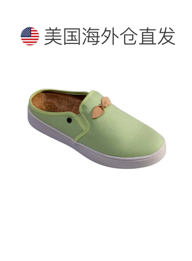 自营Men's Spenco Andrey Mules  Green Bow Detail Round Toe Sl