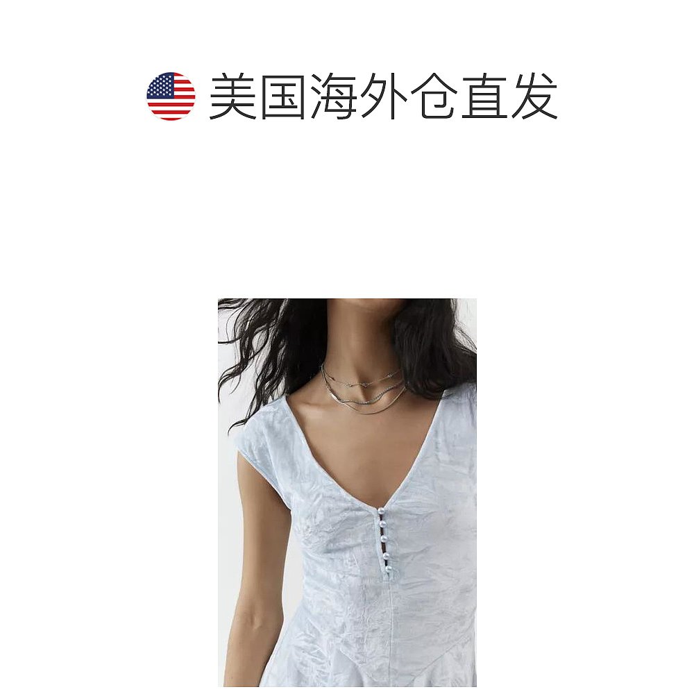 【美国直邮】urban outfitters 女士 连衣裙进口修身短袖 - 图1