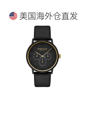 自营Kenneth Cole Men's Classic 42mm Quartz Watch - black 美