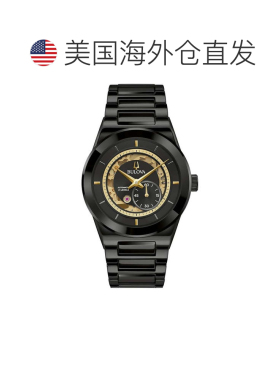 自营Bulova Men's Millennia Black Round 41mm - black 美国奥莱