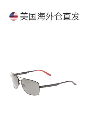 自营 CARRERA 男士 8014/S 深钌灰色偏光太阳镜 - 黑色 美国奥莱