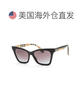 自营Burberry Fashion Women's 53 mm Black Sunglasses - black