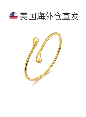 自营liv oliver18k 金现代手镯 - 金色 美国奥莱直发