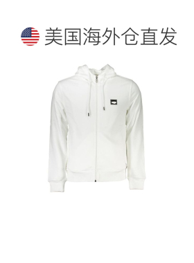 自营Cavalli Class Cotton Men's Hooded Men's Sweater - white