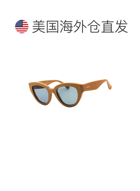 自营Max Mara女士MM0077 50mm太阳镜-棕色 美国奥莱直发